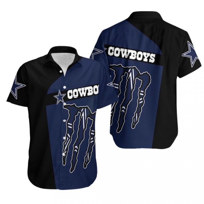 Dallas Cowboys Monster Energy 3D Hawaiian Shirt 2