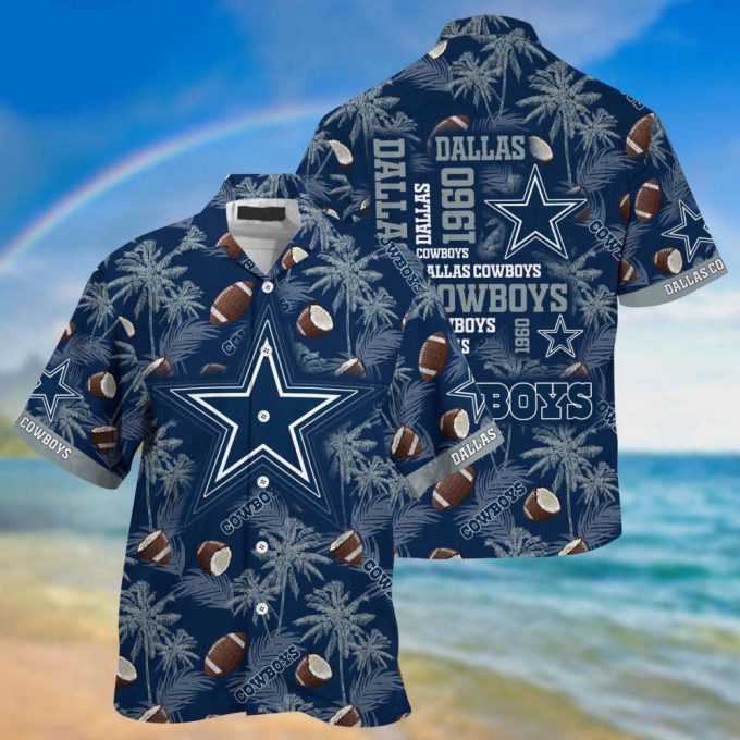 Dallas Cowboys Nfl Coconut Pattern Hawaiian Shirt, New Gift For Fan 2