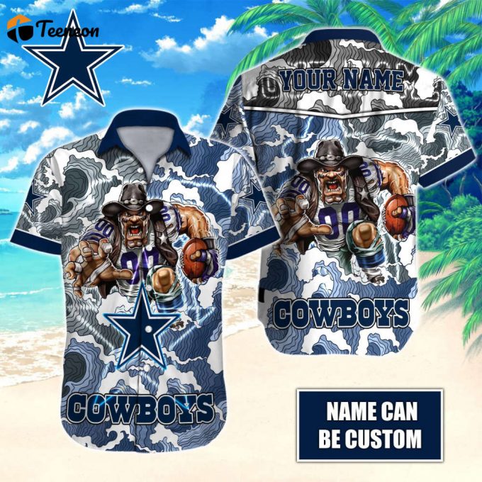 Dallas Cowboys Nfl-Hawaiian Shirt Custom 1