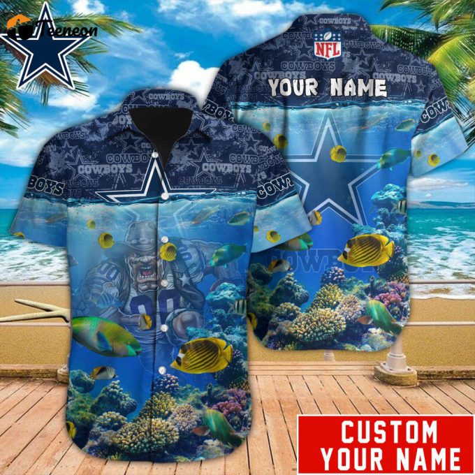 Dallas Cowboys Nfl-Hawaiian Shirt Custom 1