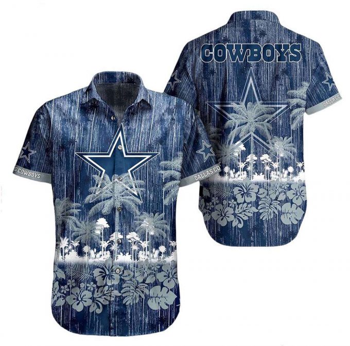 Dallas Cowboys Rainforest Pattern Hawaiian Shirt, Gift For Fan 2