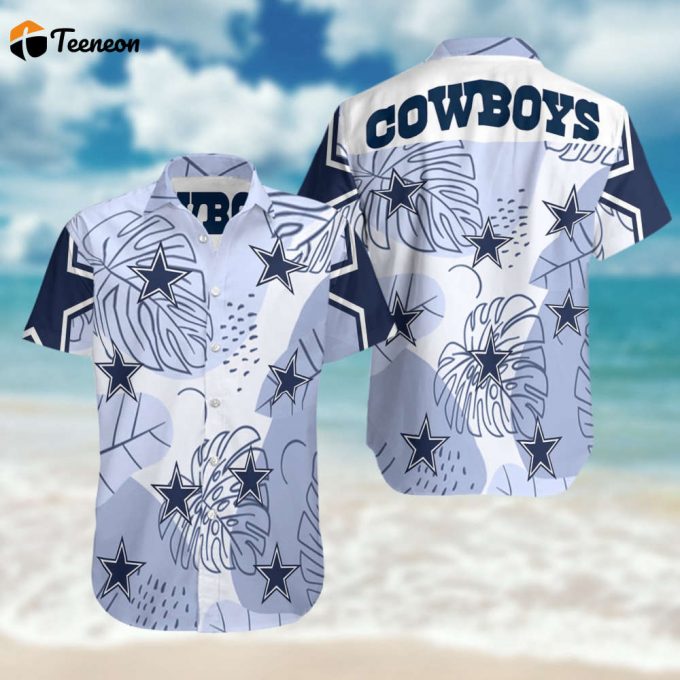 Dallas Cowboys Summer Beach 3D Hawaiian Shirt 1