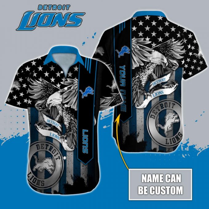 Detroit Lions Nfl-Hawaii Shirt Custom 3