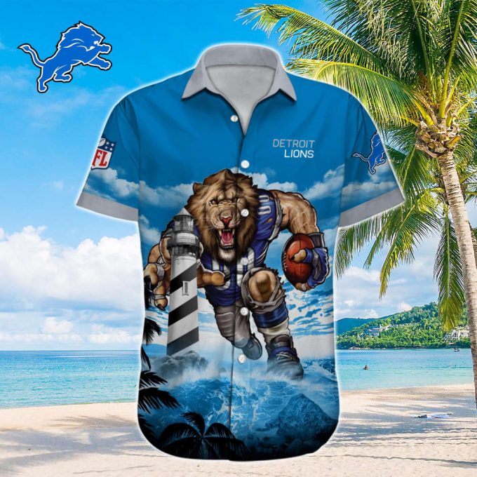 Detroit Lions Nfl-Hawaiian Shirt Custom 2