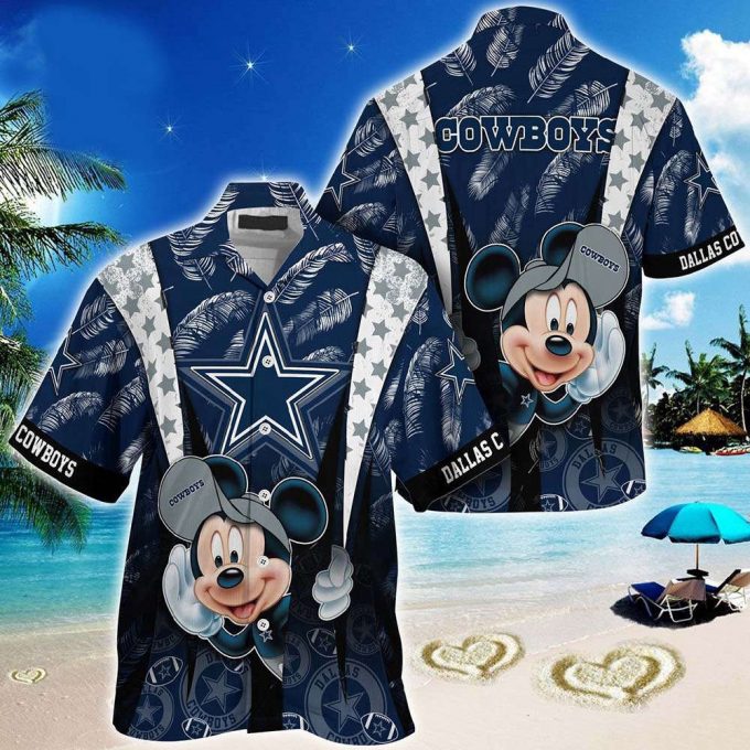 Funny Dallas Cowboys Mickey Mouse Hawaiian Shirt 2