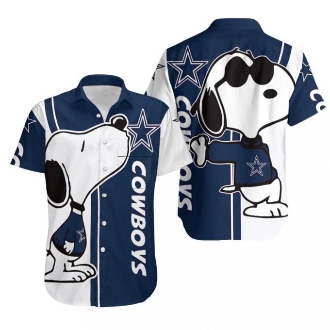 Funny Dallas Cowboys Snoopy 3D Hawaiian Shirt 2