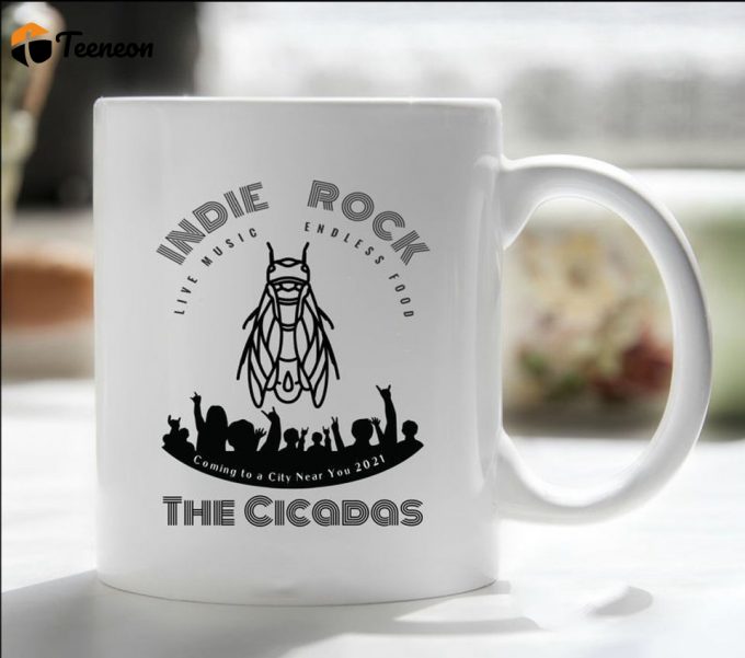 Funny Indie Rock Cicada Brood X 2021 Mug, Cicada Invasion Mug, Entomologist Gift, Insect Lover Gift 2