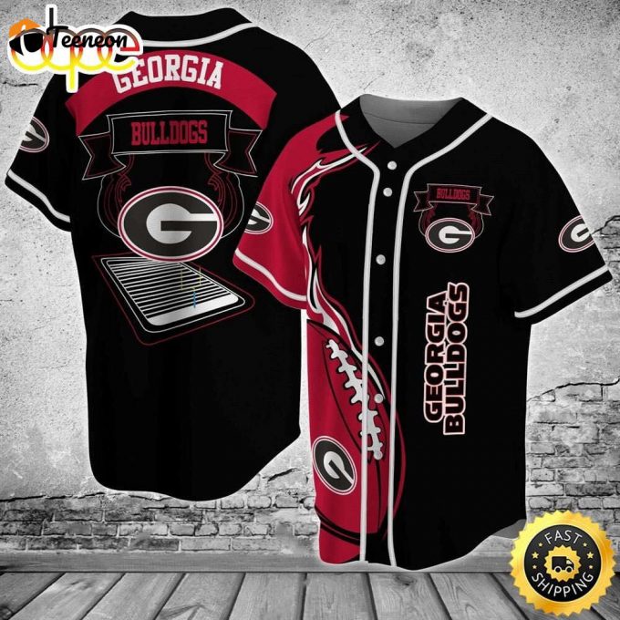 Georgia Bulldogs Baseball Jersey Custom For Fans 1