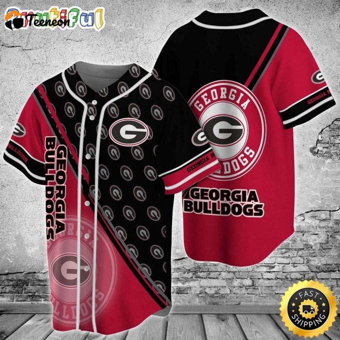 Georgia Bulldogs Baseball Jersey Custom For Fans 1