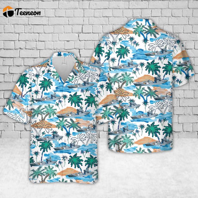 German Navy Main (A515) Elbe-Class Replenishment Ships Hawaiian Shirt Gift For Dad Father Days 1