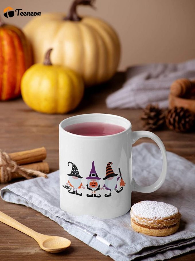 Gnomes Coffee Mug Cute Seasonal Jack O'Lantern Mug 1