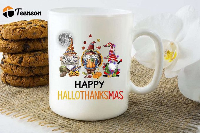 Gnomes Hallothanksmas Coffee Mug 2