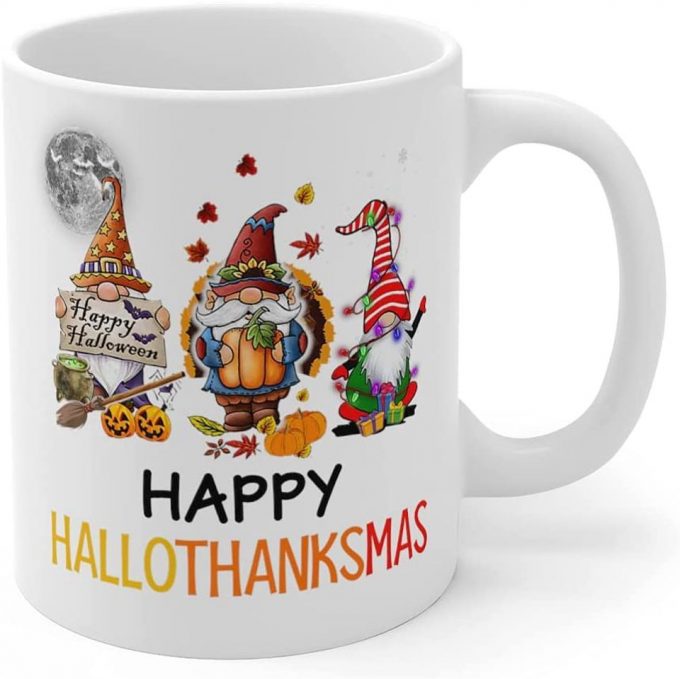 Gnomes Hallothanksmas Coffee Mug 5