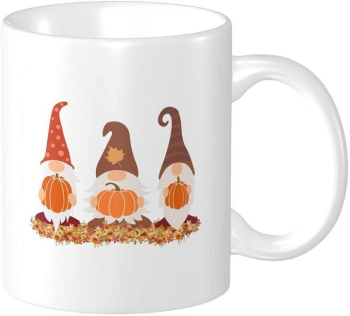 Gnomes Pumpkins Thanksgiving Mug 4