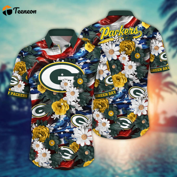 Green Bay Packers Nfl Hawaii Shirt Independence Day, Summer Shirts 1