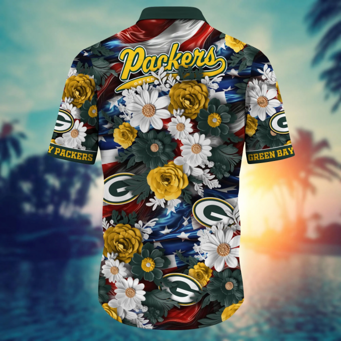 Green Bay Packers Nfl Hawaii Shirt Independence Day, Summer Shirts 4