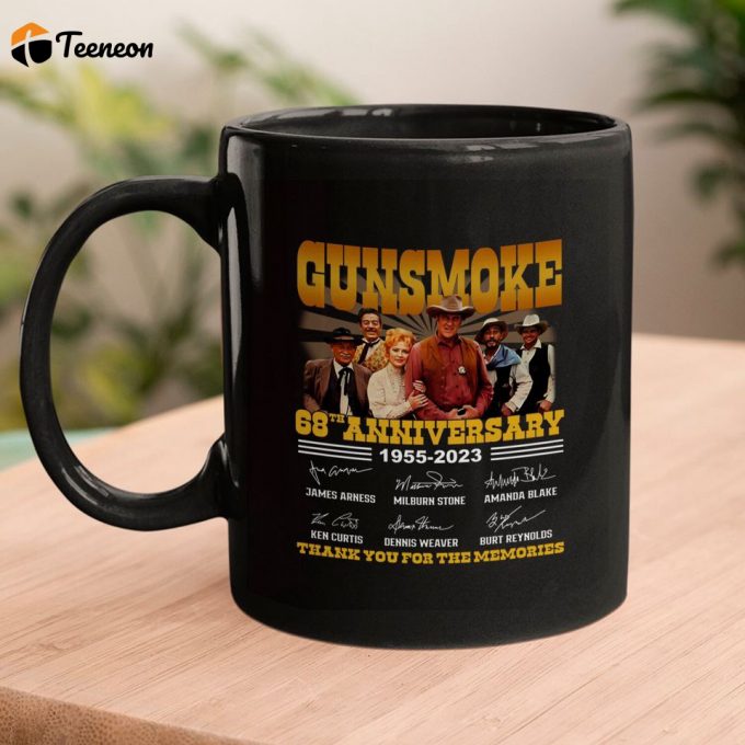 Gunsmoke Mugs, Gunsmoke Movie Mugs, Gunsmoke 68Th Anniversary Mugs 1