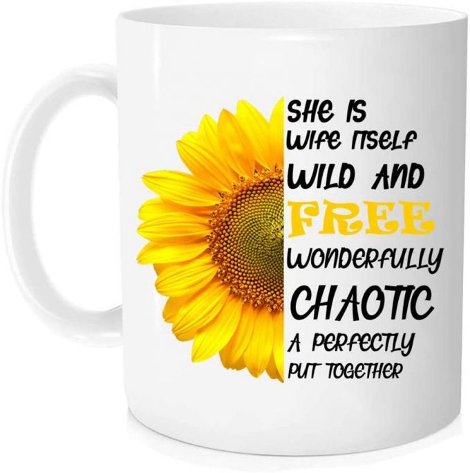 Hippie Sunflower Novelty Mug 3