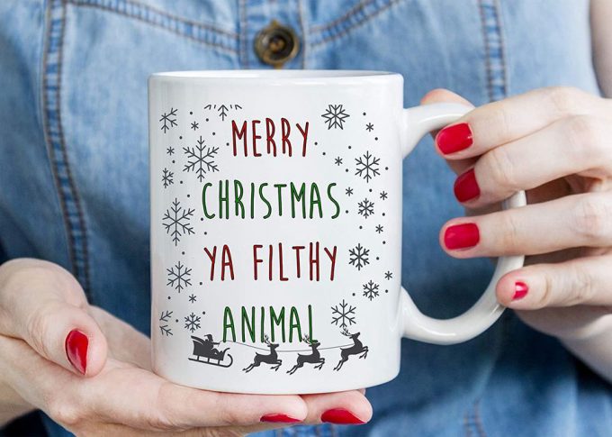 Home Alone Inspired Merry Christmas Ya Filthy Animal Christmas Mug 3