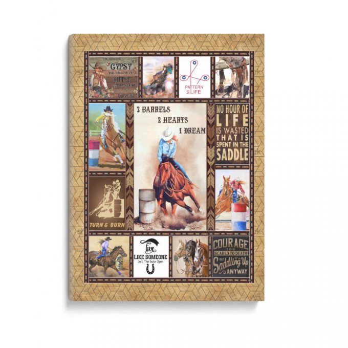 Horse Lovers Cowboy Poster Canvas 2