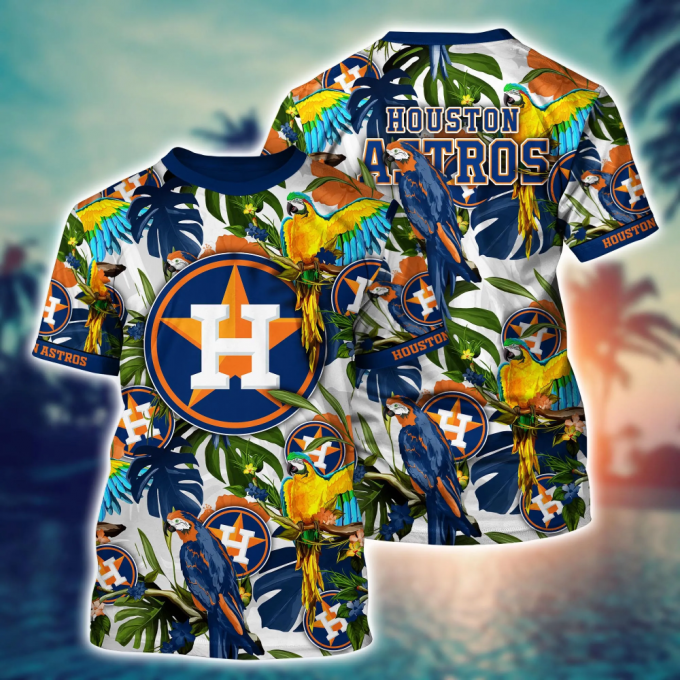 Houston Astros Mlb Flower Hawaii Shirt And Tshirt For Fans, Summer Football Shirts 2