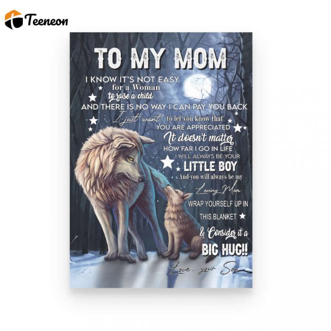 How Far I Go In Life Poster Canvas, Meaningful Mother'S Day Gift, Mother'S Day Gift From Son To Mom, Home Decor 1