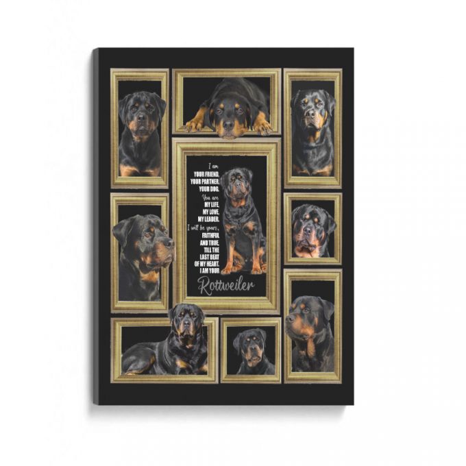 I Am Your Friend Partner Rottweiler Dog Gift Poster Canvas 2