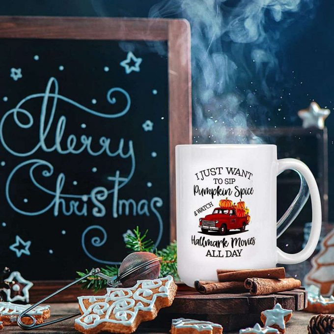 I Just Want To Drink Coffee And Watch Christmas Movies Mug 5