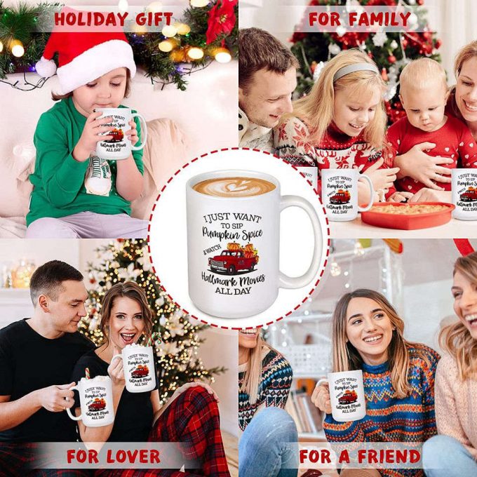 I Just Want To Drink Coffee And Watch Christmas Movies Mug 7