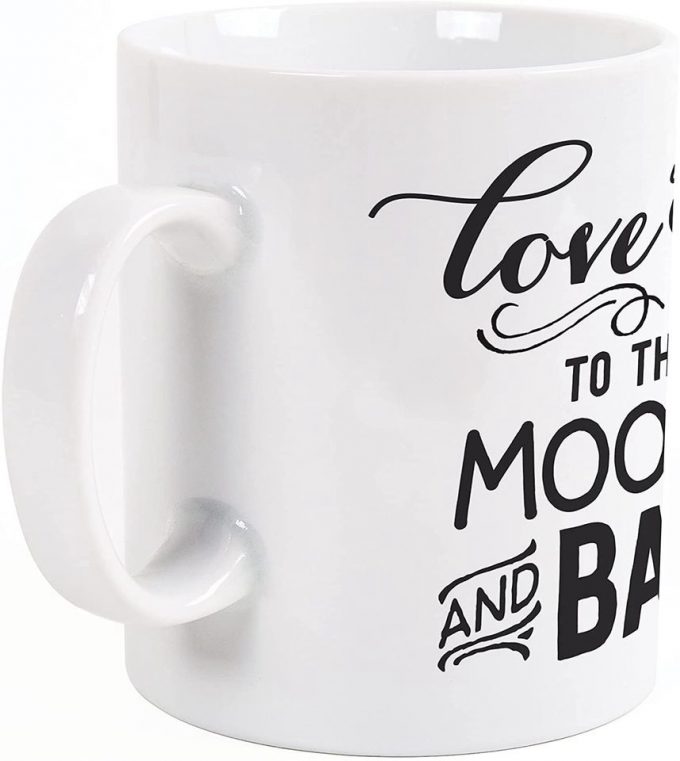 I Love You To The Moon Back Stars Design Coffee Mug 2