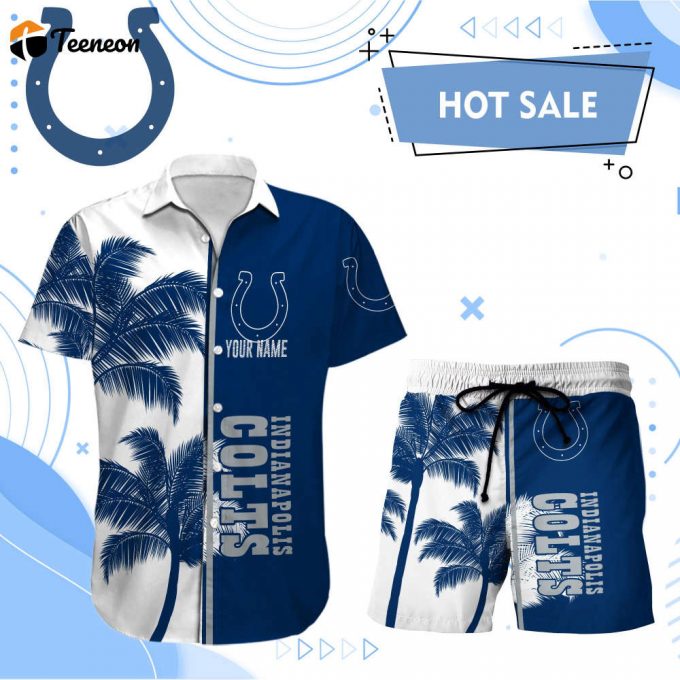 Indianapolis Colts Hawaii Shirt Men Short Custom Nfl 1