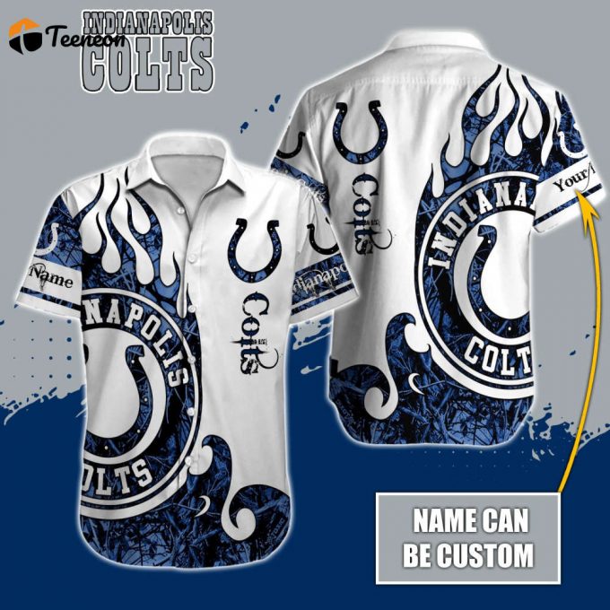 Indianapolis Colts Nfl-Hawaiian Shirt Custom 1