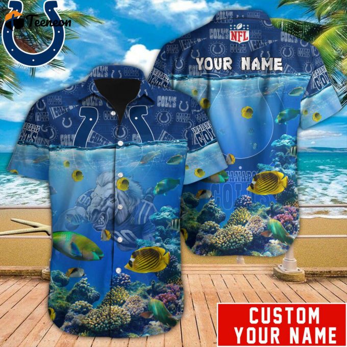 Indianapolis Colts Nfl-Hawaiian Shirt Custom 1