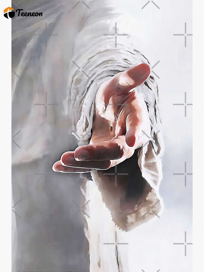 Jesus Reaching Hand -Jesus Come Follow Me - The Hand Of God - God Jesus Christ Premium Matte Vertical Poster 2