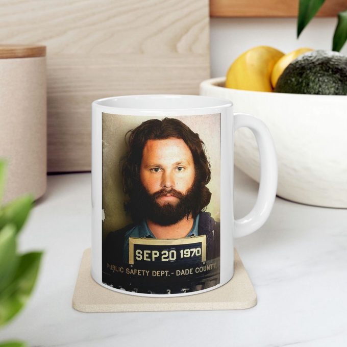Jim Morrison Mugshot Coffee Mug 3