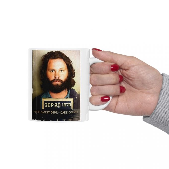 Jim Morrison Mugshot Coffee Mug 4