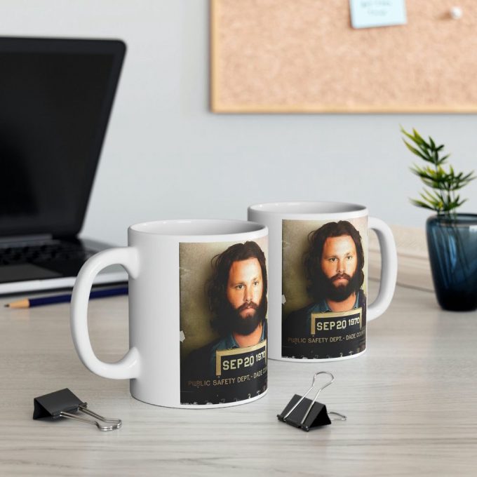 Jim Morrison Mugshot Coffee Mug 5