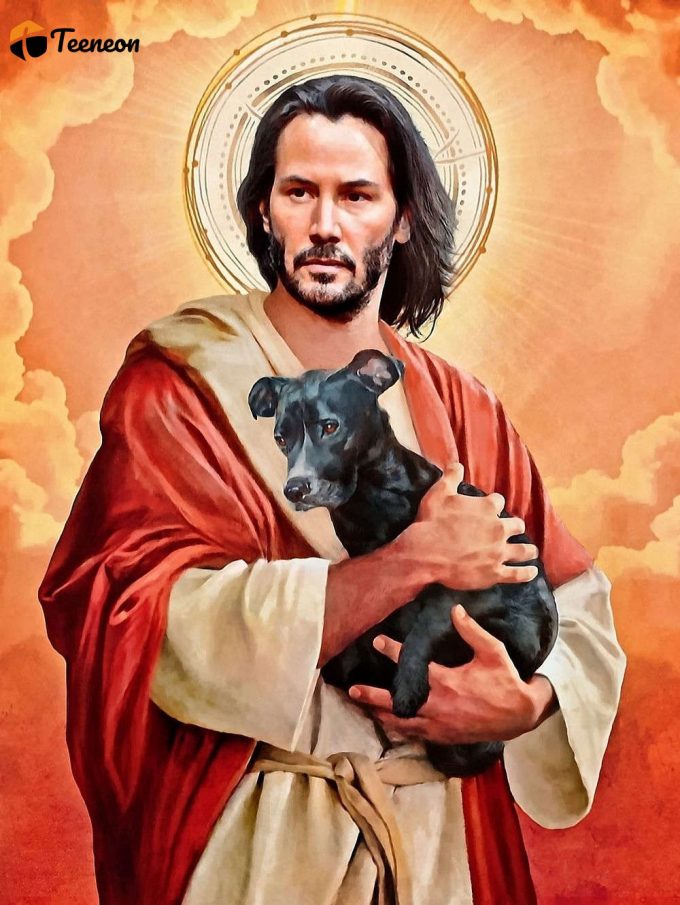 Keanu Reeves Art Poster | Jesus Parody 2
