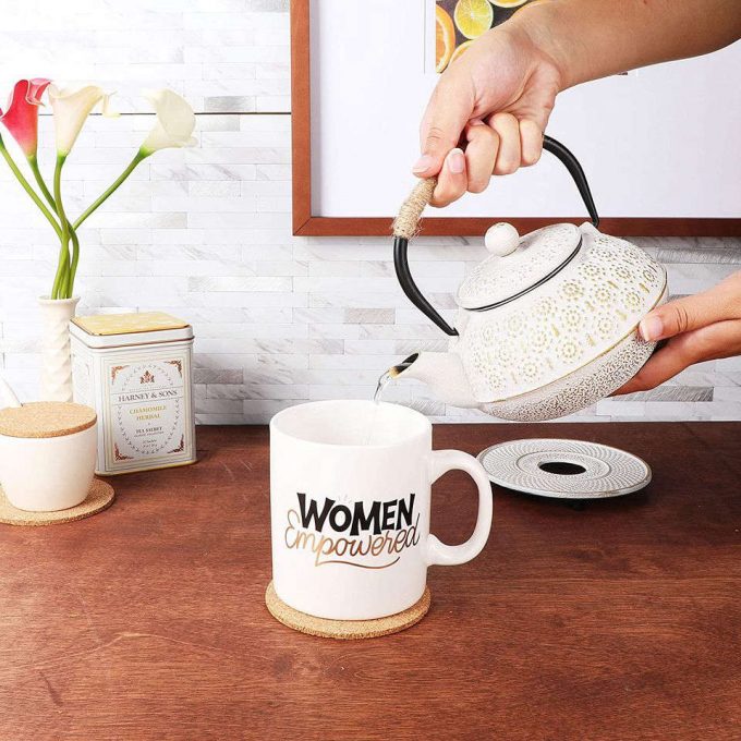 Large Ceramic Coffee Mug, Women Empowered 3