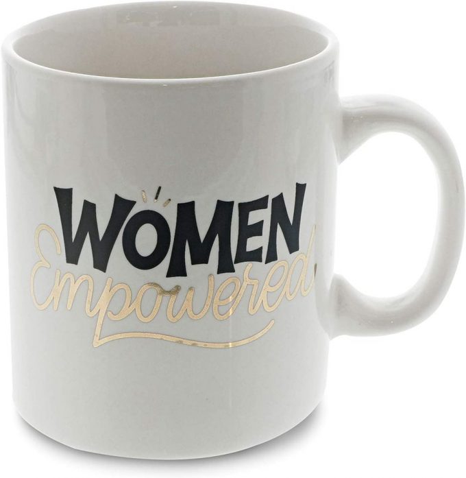 Large Ceramic Coffee Mug, Women Empowered 4