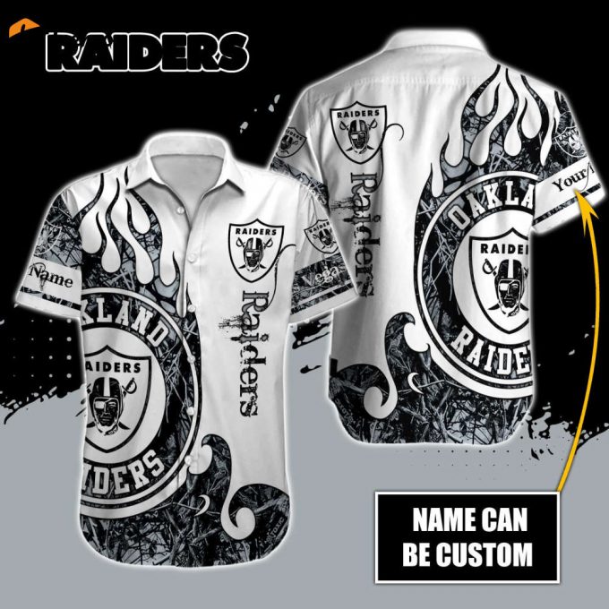 Las Vegas Raiders Nfl-Hawaiian Shirt Custom 1