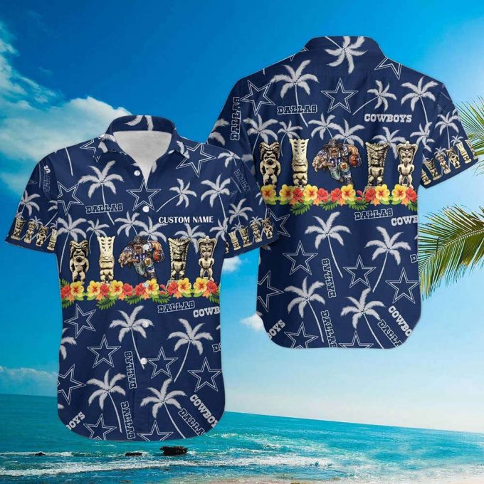 Limited Dallas Cowboys Tribal Totem And Mascot Hawaiian Shirt 2