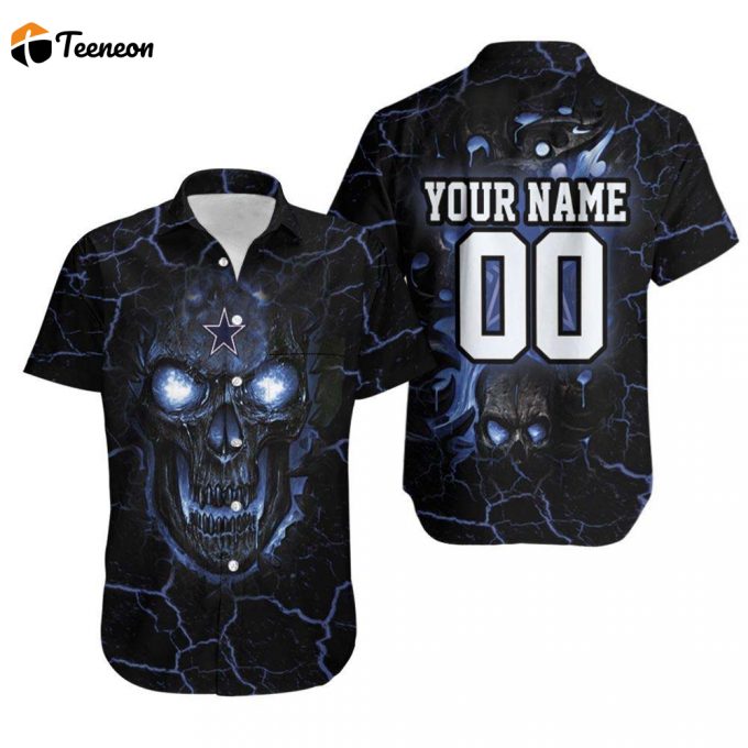 Limited Personalized Dallas Cowboys Lava Skull Hawaiian Shirt 1