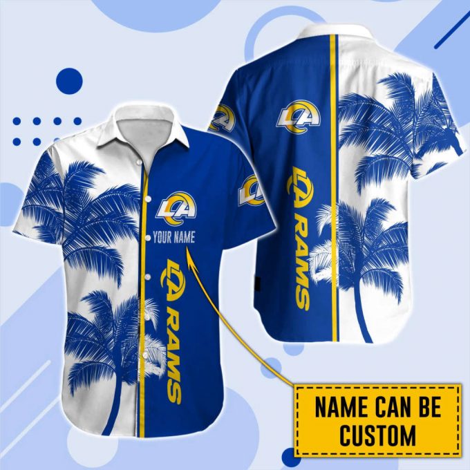 Los Angeles Rams Hawaii Shirt Men Short Custom Nfl 2