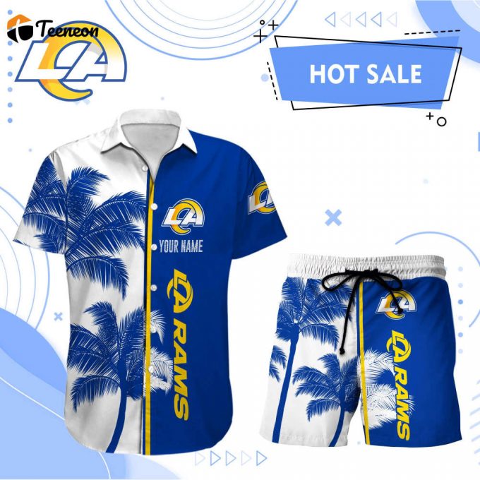 Los Angeles Rams Hawaii Shirt Men Short Custom Nfl 1