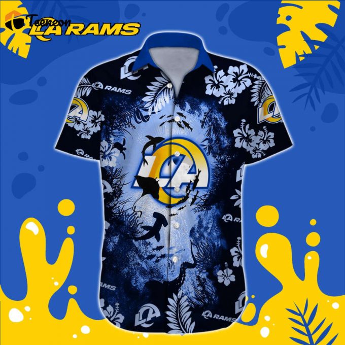 Los Angeles Rams Nfl-Hawaiian Shirt Custom 1