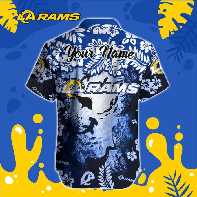 Los Angeles Rams Nfl-Hawaiian Shirt Custom 2