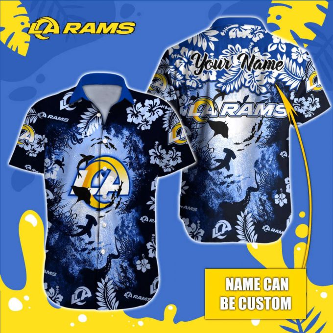 Los Angeles Rams Nfl-Hawaiian Shirt Custom 3