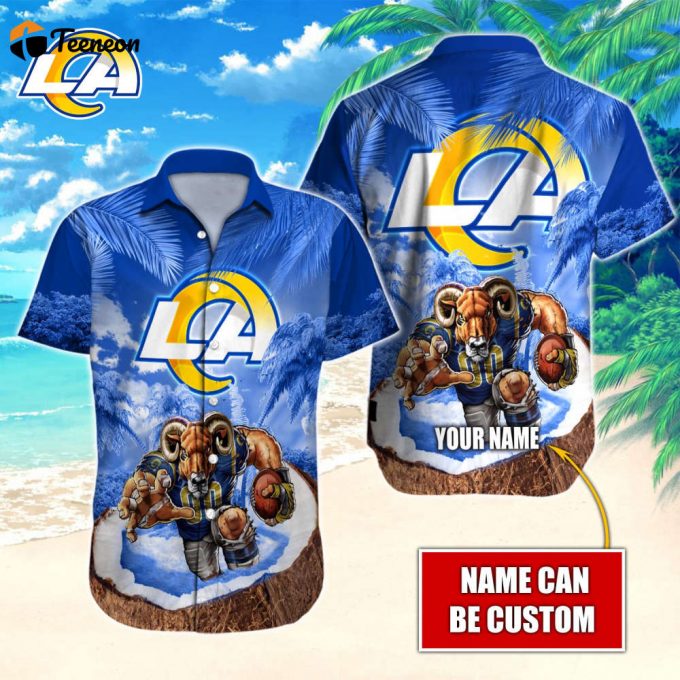 Los Angeles Rams Nfl-Hawaiian Shirt Custom