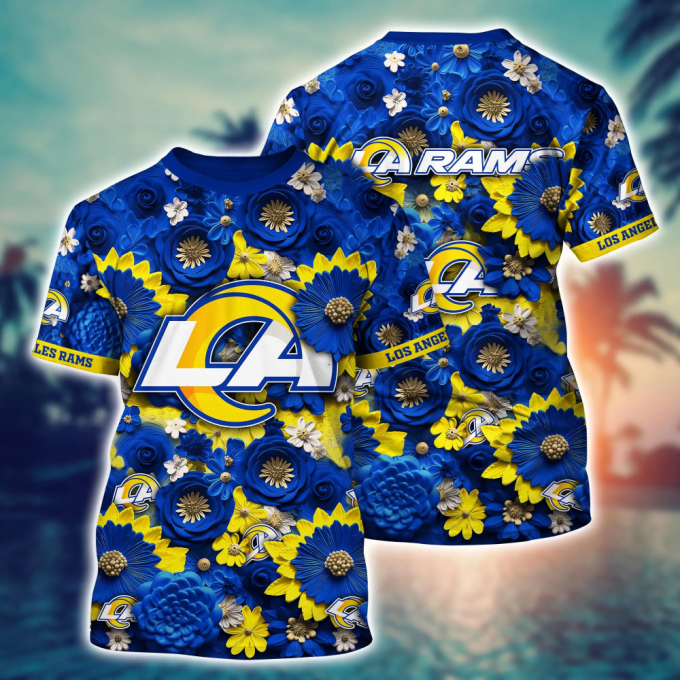 Los Angeles Rams Nfl Hawaiian Shirt Trending For This Summer Customize Shirt Any Team 2